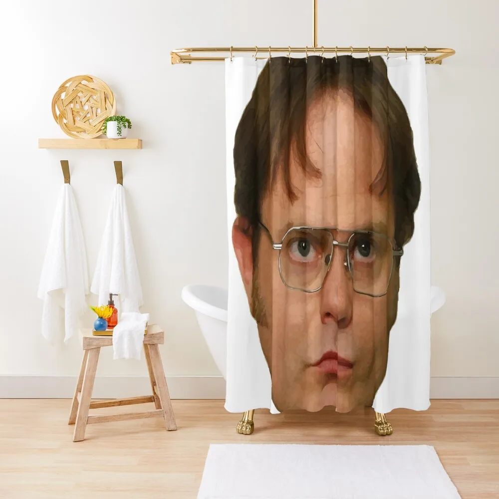 

Dwight Schrute Face Shower Curtain Shower For Bathroom Set Bathtub Anime Shower Bathroom And Products Curtain