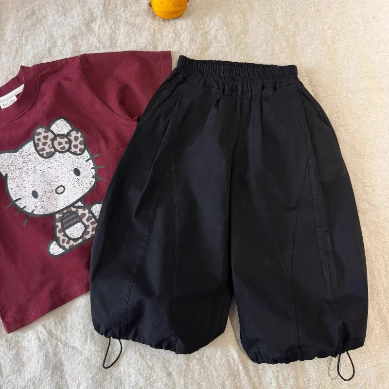 Kinder Jungen Hosen Bellbell Sommer Kinder Jungen Laternenhosen Dünne Lässige Hosen mit Elastischem Bund Kleinkind Jungen Hosen 1-10 Jahre Jungenhose – Detail 7