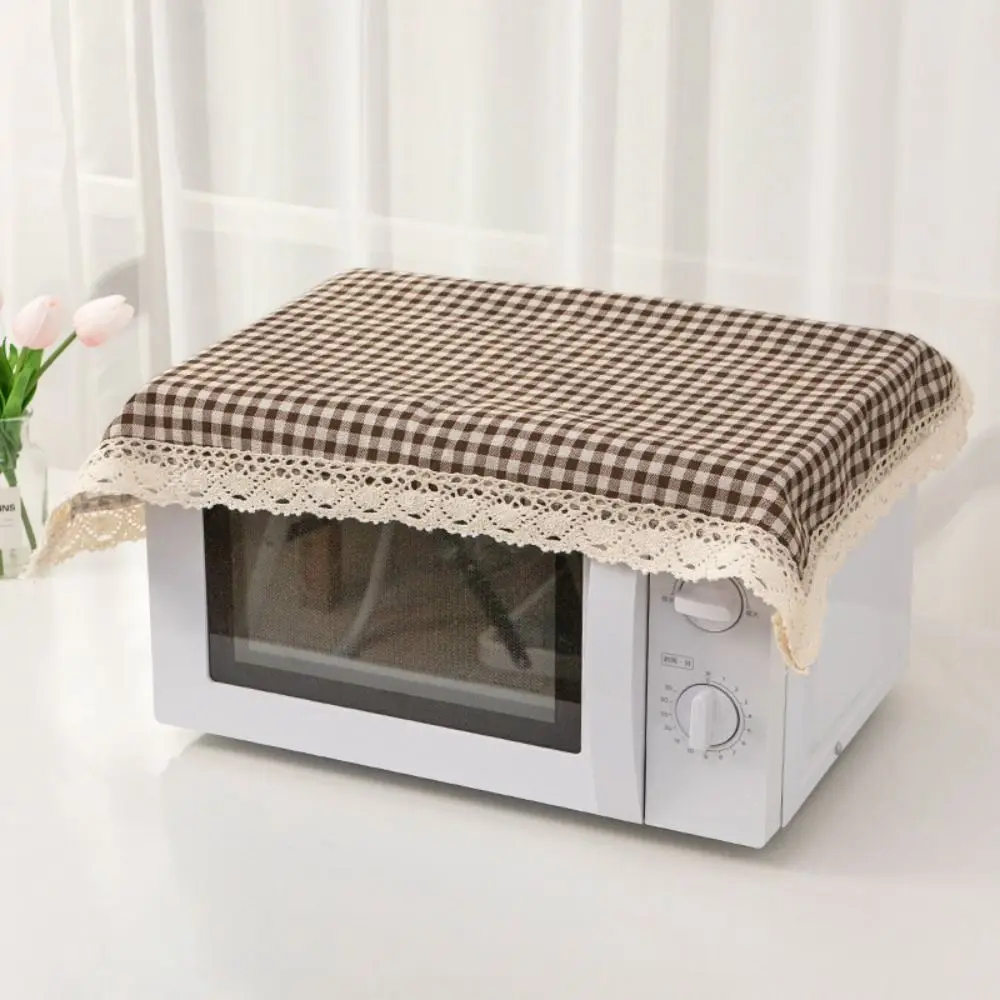 1Pcs 40x60cm Microwave Dust Cloth Small Size Square Microwave Oven Dust Mats Anti-slip Fabric Dustproof Table Cloth