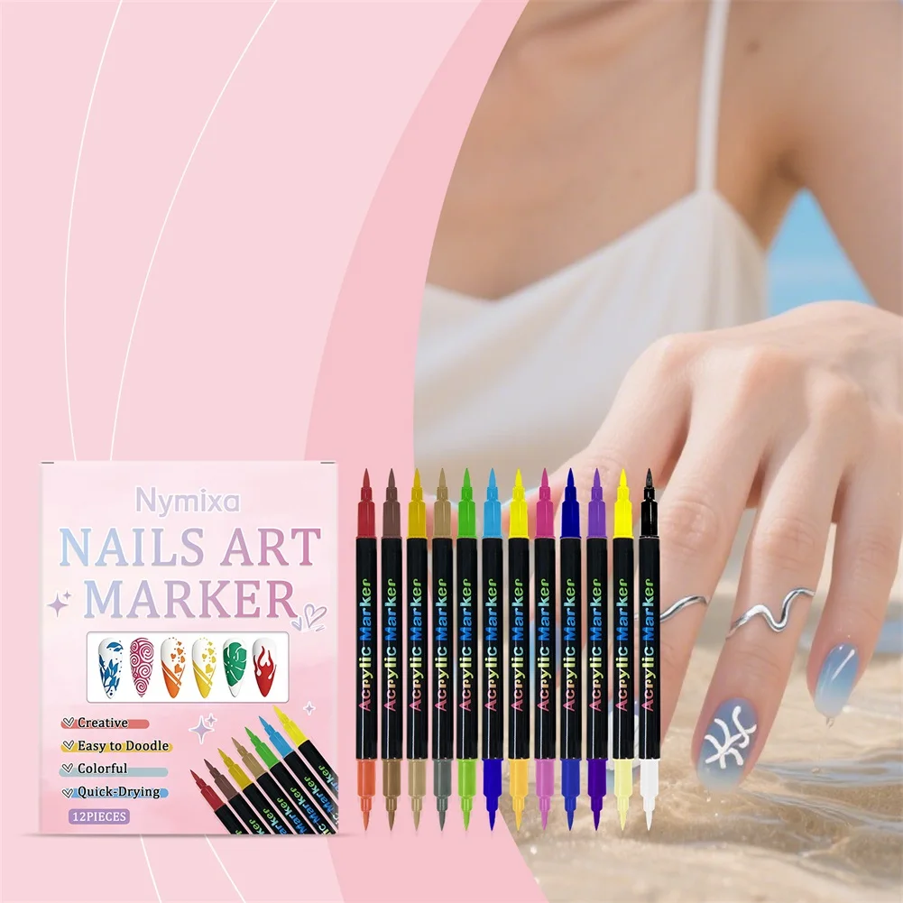 Nail Art Dotting Tool Set Dual-ended Design For Versatile Nail Art. Professional Salon Performance