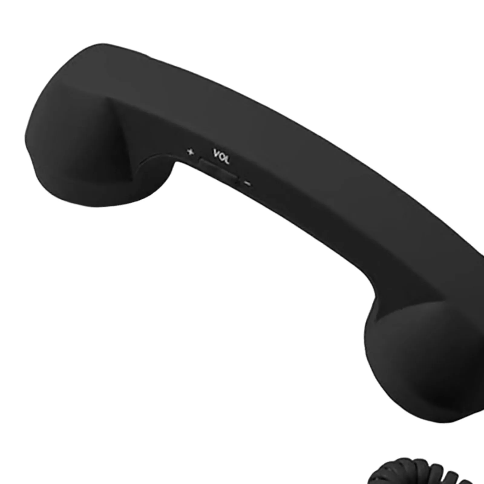 Retro Phone Handset Ergonomics Landline Handle Receiver Creative Telephone Head Set for Cell Mobile Video Conferences