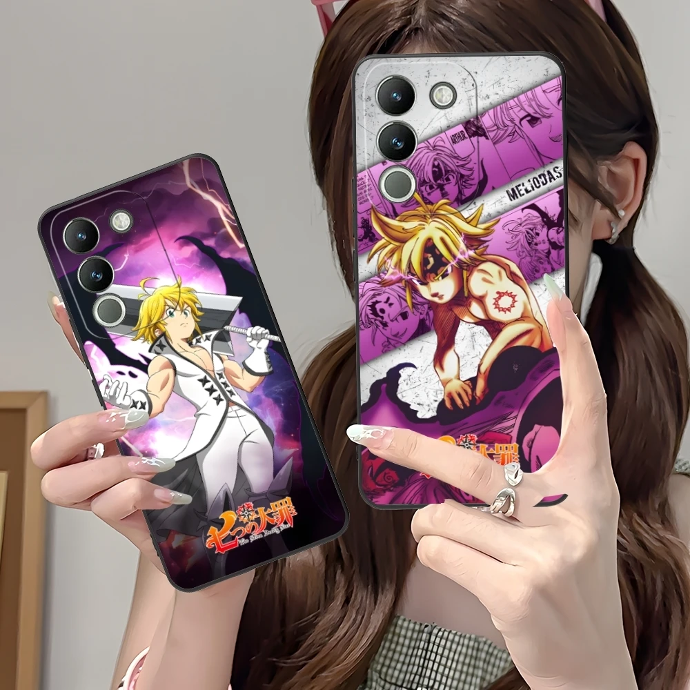 Seven Deadly Sins Meliodas Mobile Phone Case for VIVO Y95 Y93 Y31 Y20 V19 V17 V15 Pro X60 NEX Black Soft Phone Cover Shell