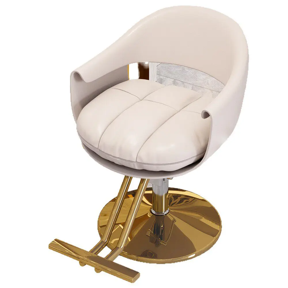 #New Hair Salon Chair with Adjustable Rotation, Fashionable Hair Cutting Seat, Light Luxury Hot Dyeing Chair, Hair Salon Chair