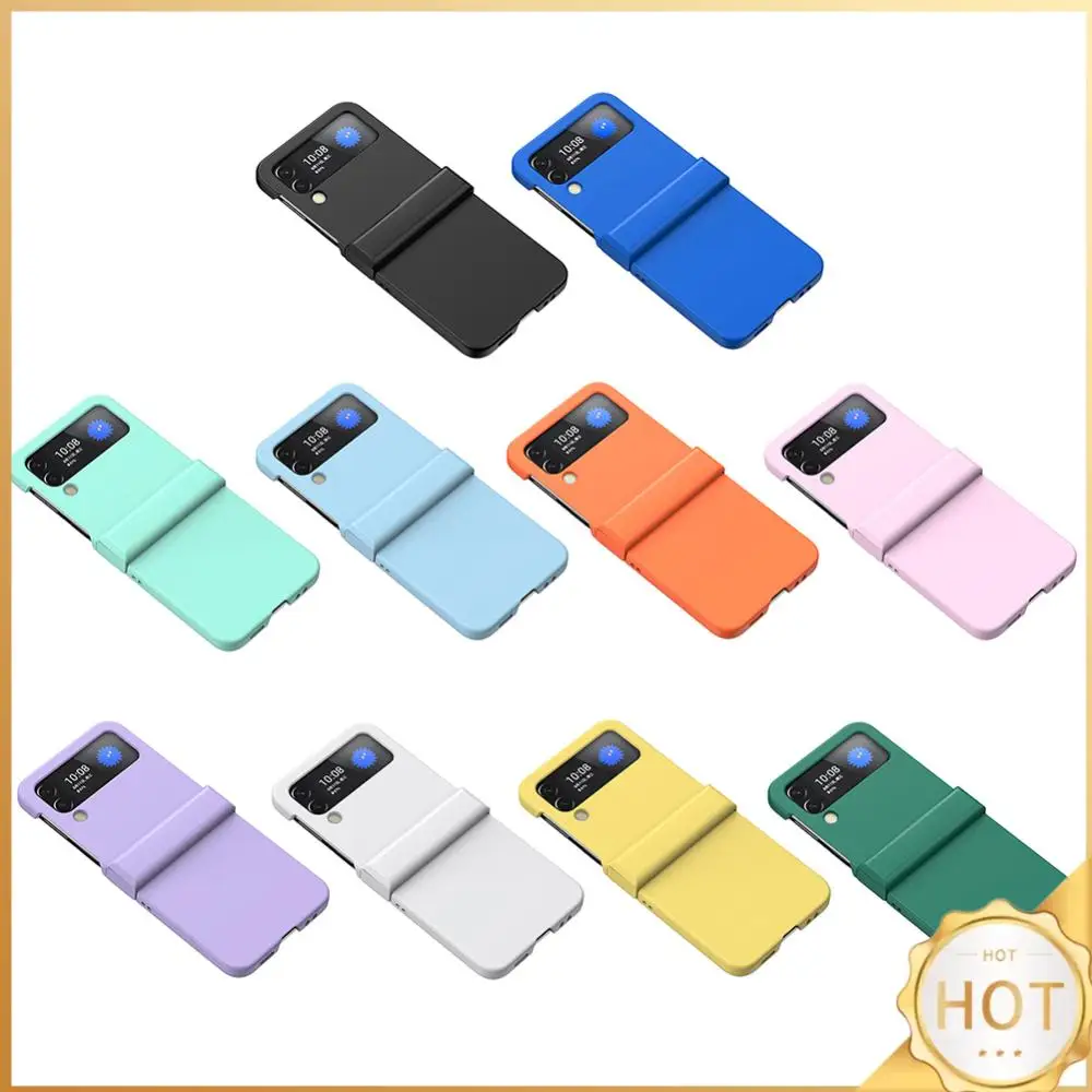 

PC Bumper Back Cover Ultra-thin Solid Color Back Protective Cover Replacement Parts All Inclusive for Samsung Galaxy Z Flip3