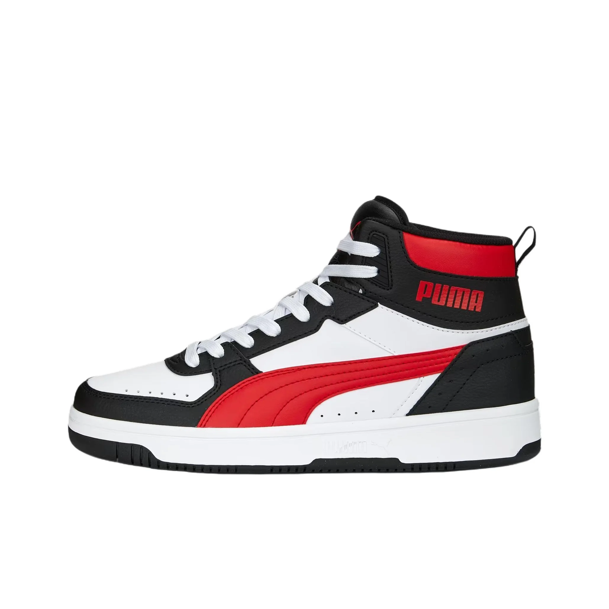 PUMA Rebound Joy Abrasion Resistant Support Mid top Skateboard Shoes Men's White 374765-22