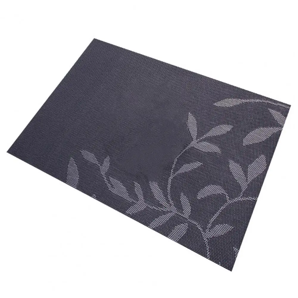 Placemat Non-Slip Heat Insulation Odor-Free Flower Pattern Dining Table Mat