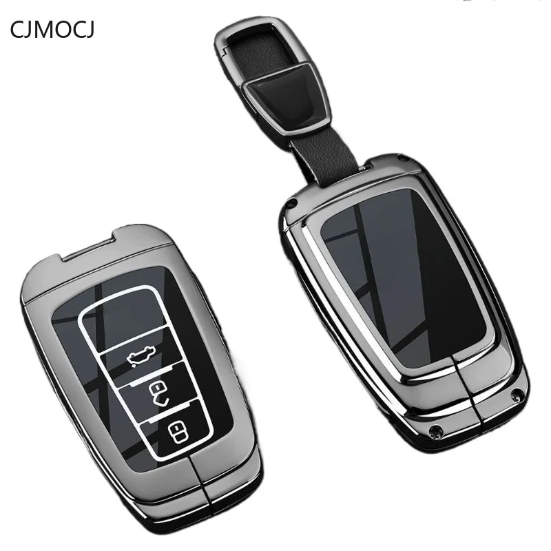 

Premium Zinc Alloy Key Cover Case for Toyota Corolla/C-HR/Allion/BZ3/Avalon/RAV4/BZ5 - Protective Key Fob Shell Keybag Keychain