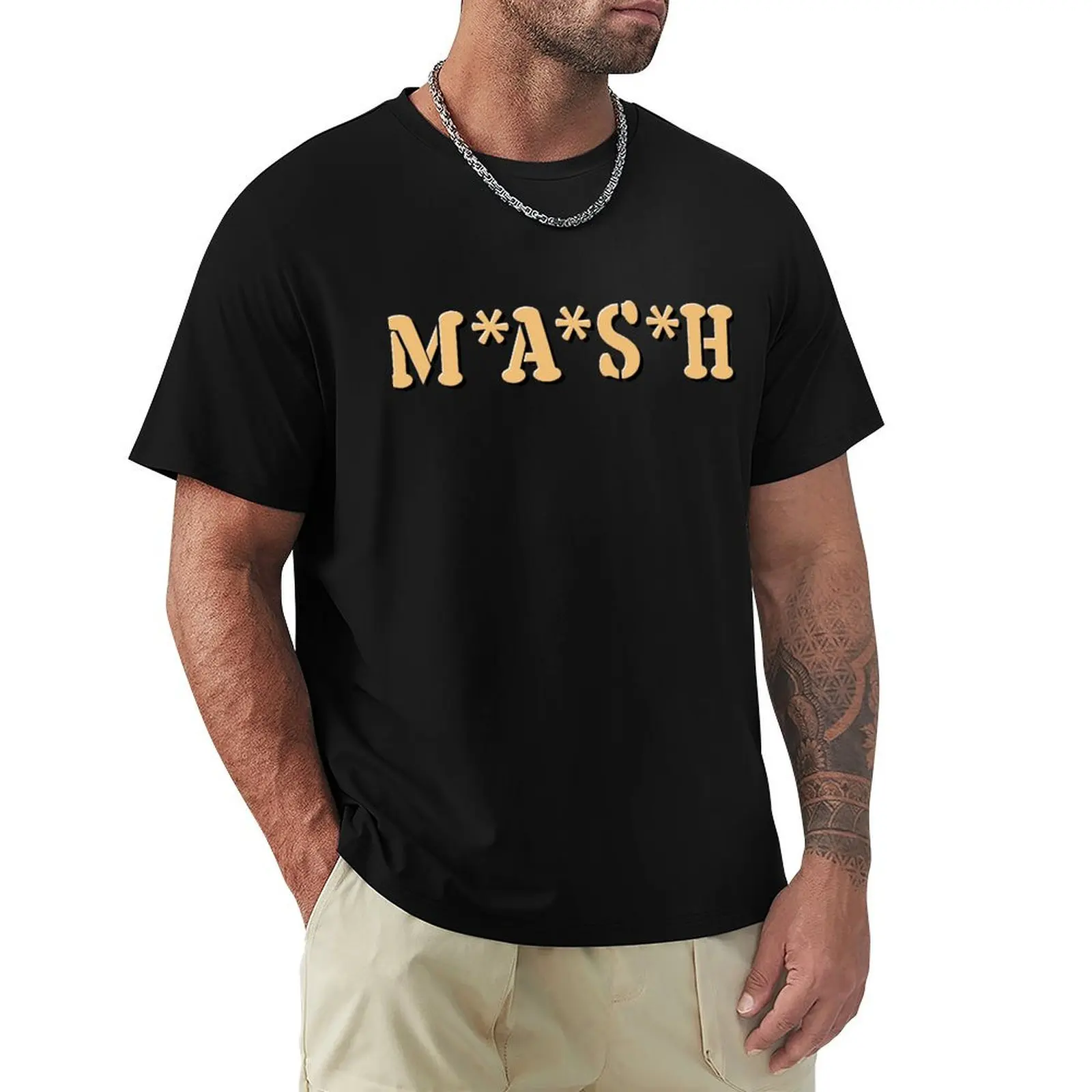 MASH T-Shirt Soft Casual Short Sleeve Cotton Tee