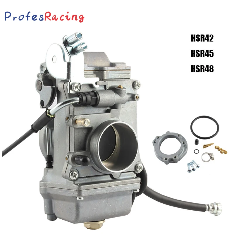 

Motorcycle Carburetor HSR42 HSR45 HSR48 Mikuni 4T Accelerator Pump Performance Pumper Carburetor Carb For Harley TM42 TM45 TM48