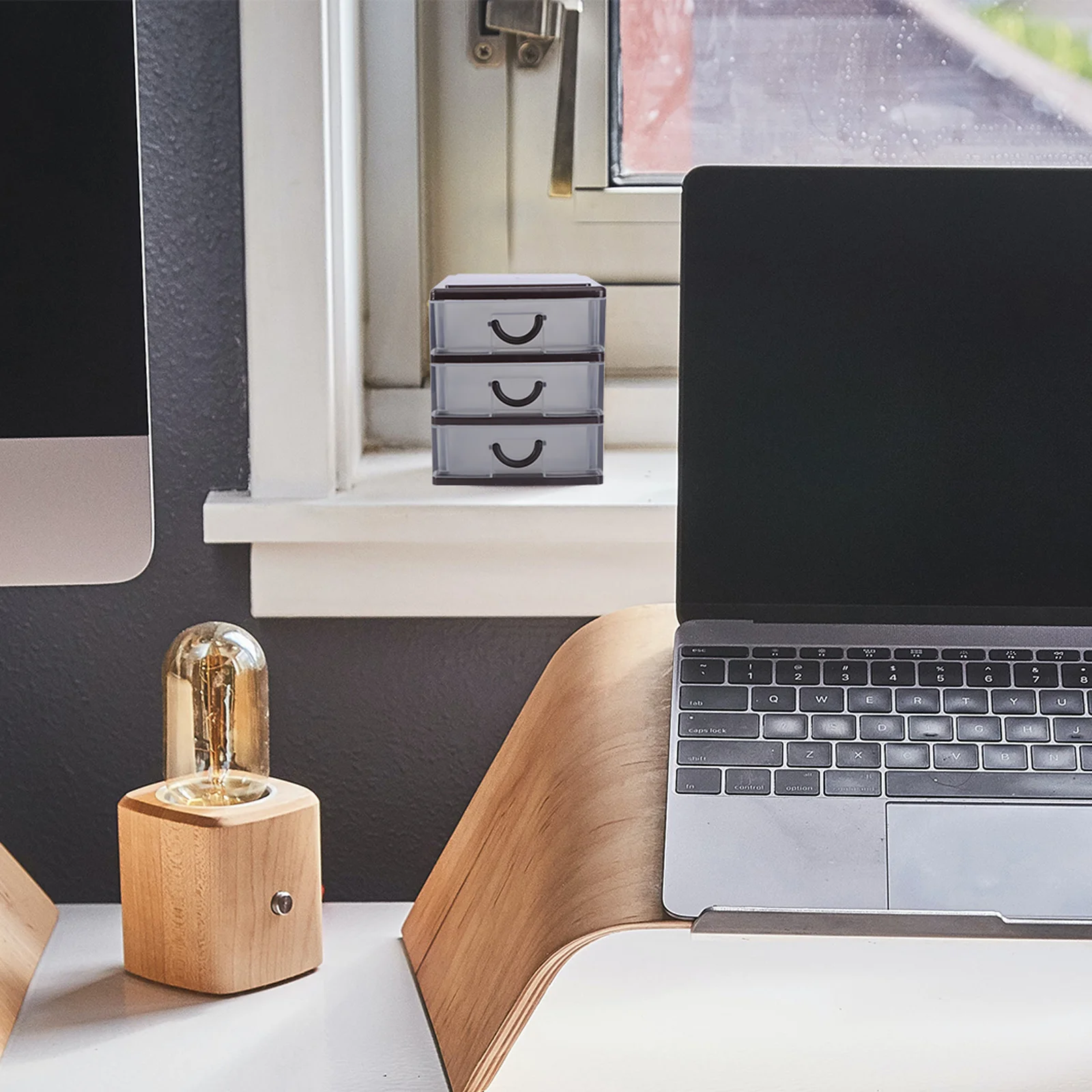 

Drawer Storage Box Plastic 3 Layers Brown Desktop Organizer File Stationery Container Sundries Storage Case For Home Office Tidy