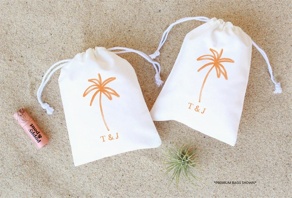 

25 PCS Palm Tree Wedding Welcome Bag - Tropical Wedding Bag - Destination Welcome Bag - Personalized Welcome Bag - Beach Wedding