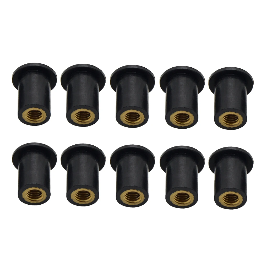 Tuercas de pozo para parabrisas de motocicleta M5, 5MM, tornillo de sujeción ciego para Kawasaki, HONDA, SUZUKI, BMW, Yamaha, R1, R3, R6, MT09, MT07, TMAX530