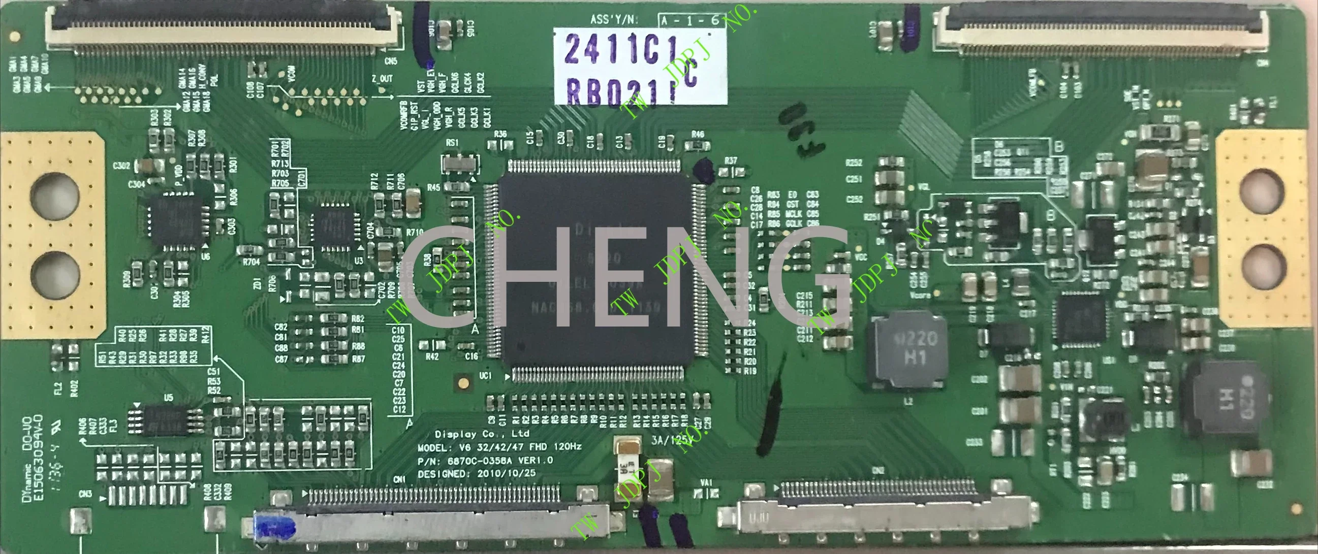 JDTW Original for V6 32/42/47 FHD 120HZ Logic Board 6870C-0358A