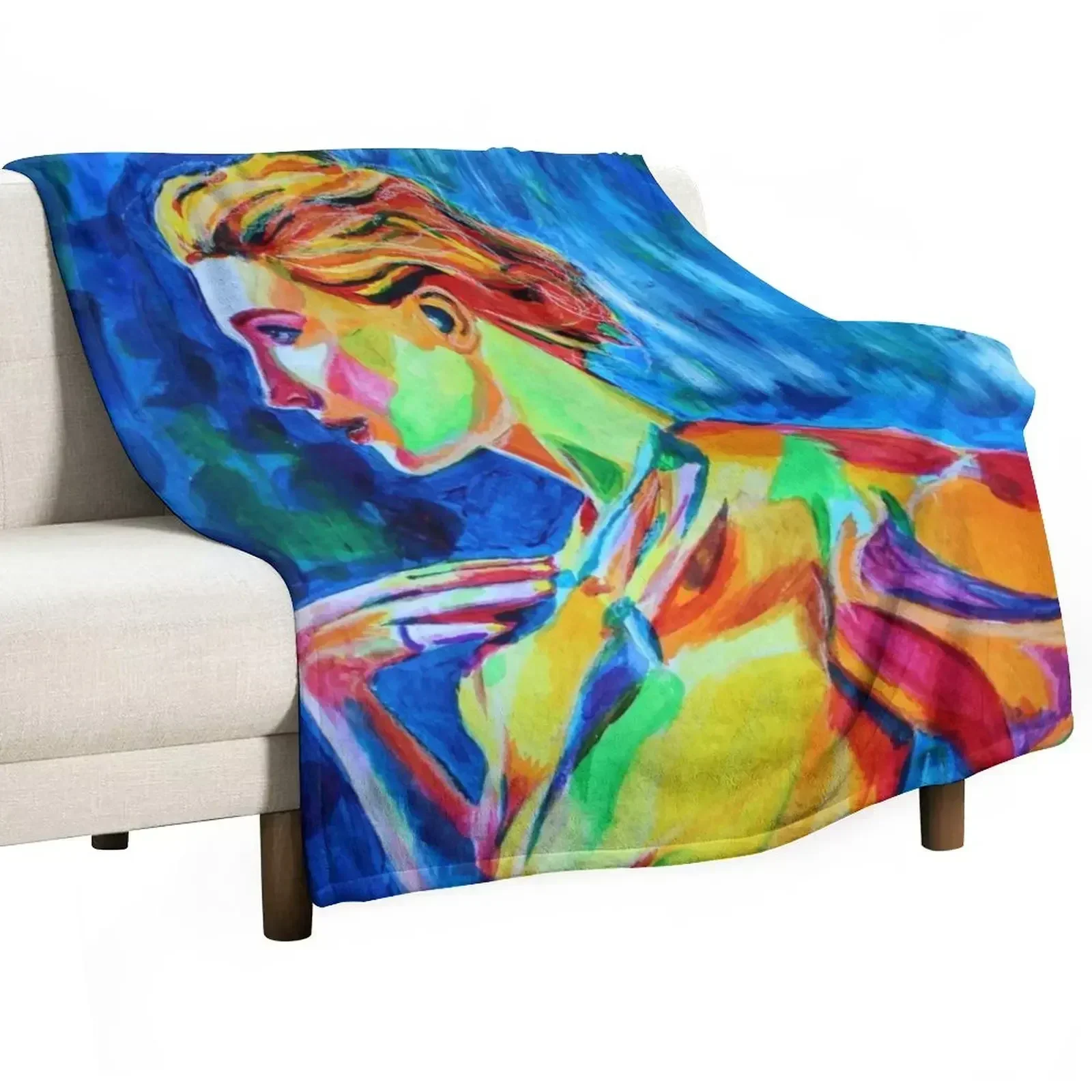 Cate Blanchett by Annie Leibovitz Throw Blanket Comforter Luxury Brand Picnic Furry Flannel halloween Blankets