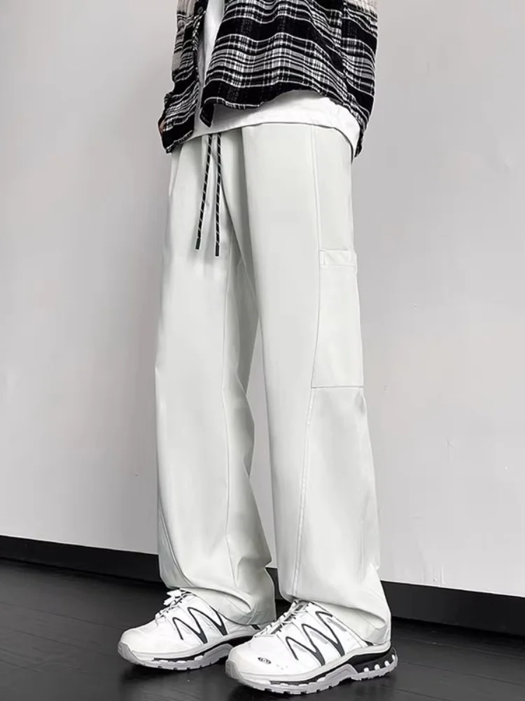 

Water-Resistant Men's Cargo Pants Straight Leg Casual Autumn Faion Brand Loose Fit Youthful Sle Classic Color