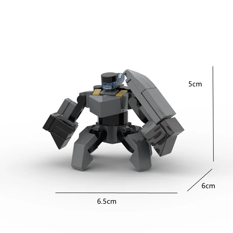 The New Domestic Creative Small Particle Building Block Moc Assembled Military Four-Legged Mechanical Robot Puzzle Boy Gift