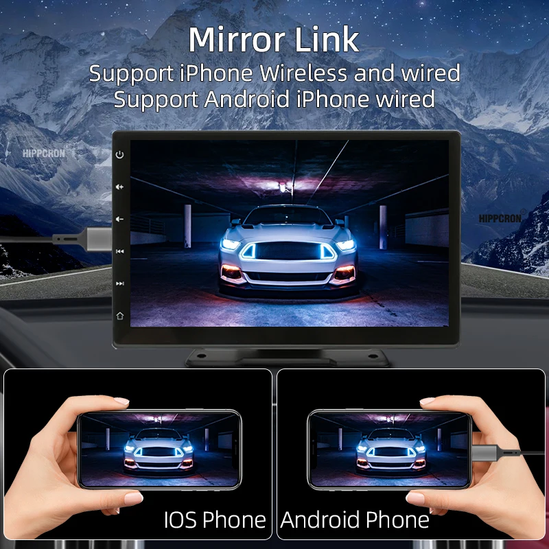 9 inch Android Auto CarPlay Car Radio Multimedia Video Player IPS