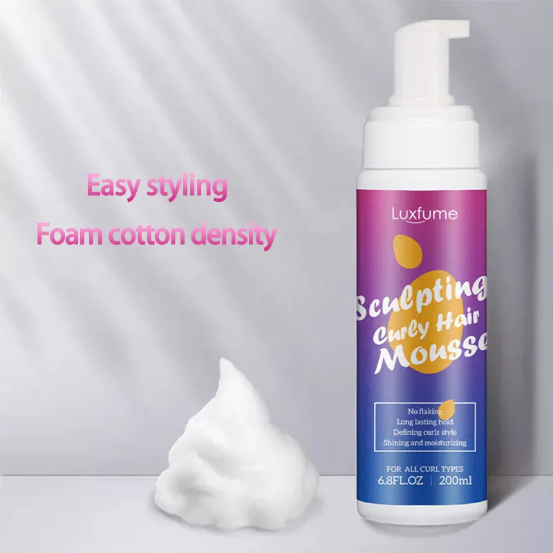 

Мусс для определения локонов — Легкая пена для завитков для определения локонов без завитков — Мусс для вьющихся волос для