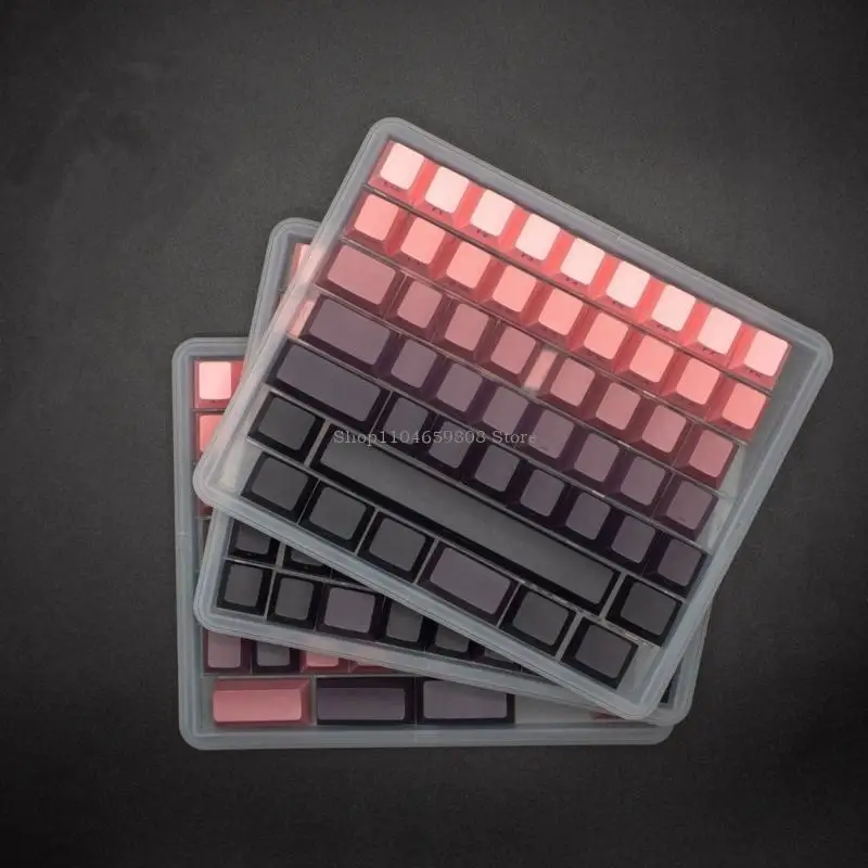 3Layer Clear Plastic Keyboards Keycap Storage Case Dustproof Organizers
