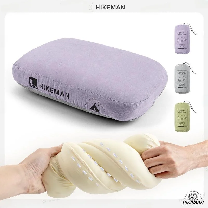 

Portable Outdoor Memory Foam Pillow Neck Support Deep Sleep Pressure Relief Cervical Spine Protection Soft Hard Dual Use