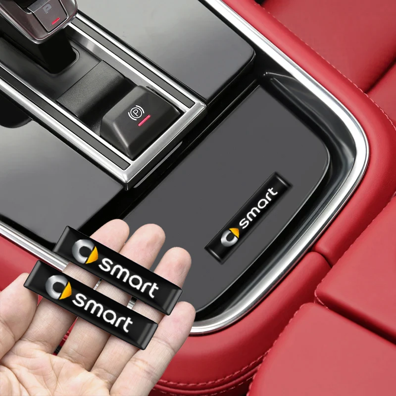 2/4/10Pcs 3D Car Badge Decorative Stickers For Smart Fortwo Forfour Forjeremy Forvision 451 453 Brabus Roadster