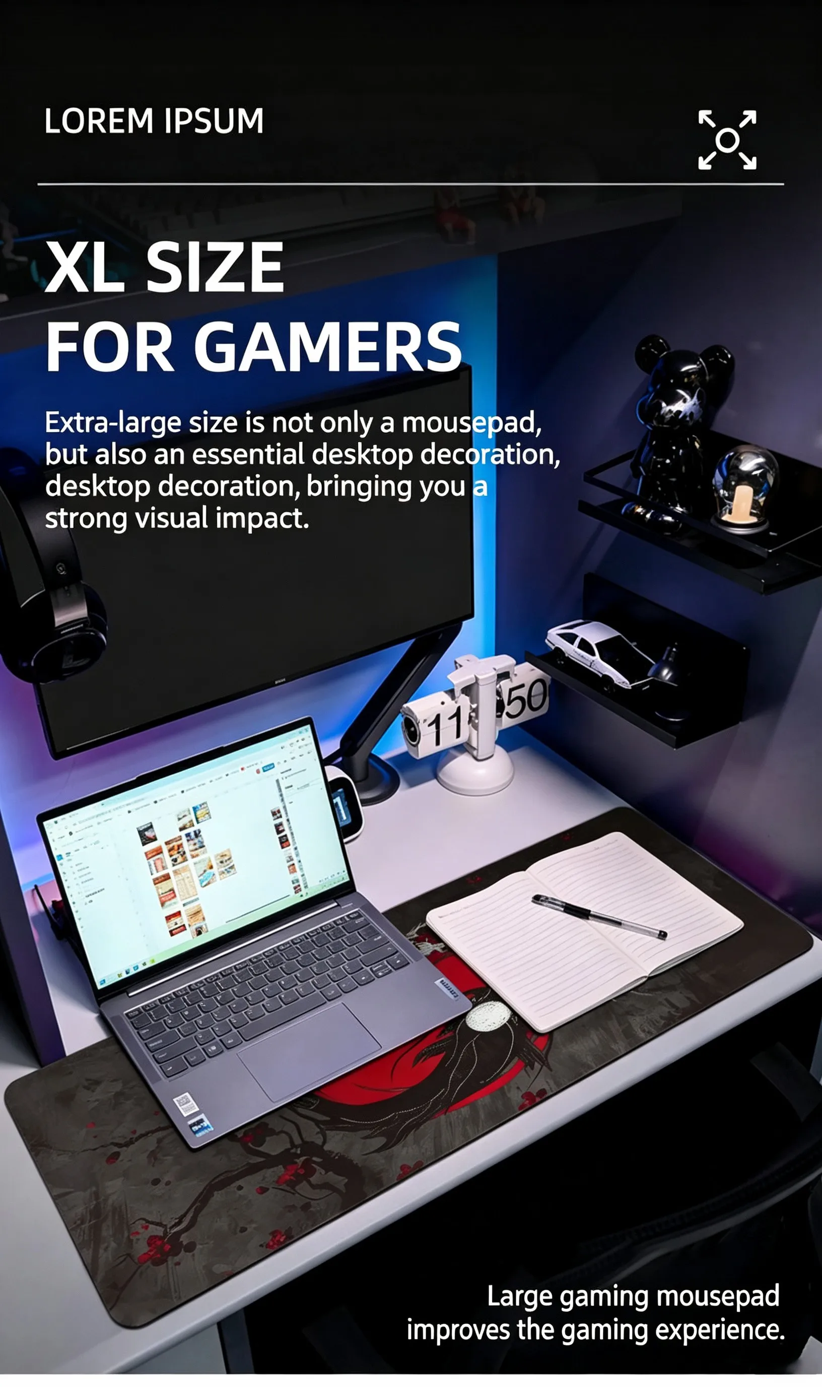 400x900 Large Gaming Mouse Pad Astronaut Non-Slip Rubber Big Mousepad Gamer Computer Laptop Office Mouse Mat Desk Mat Pads