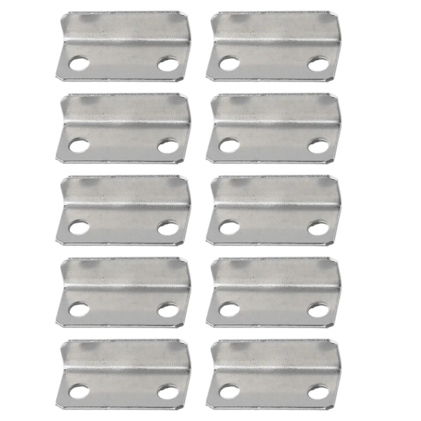 Hardware Drawer Strike Plate 10Pcs Drawer Lock Strike Plate Home/Office Metal Replacement Right Angle Silver Tone