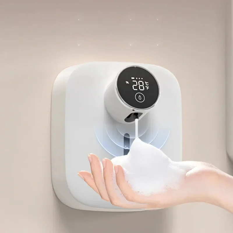 

Интеллектуальный индукционный дозатор мыла для рук 320 мл, настенный, для отелей, туалетов, без сверления, с функцией пенообразования