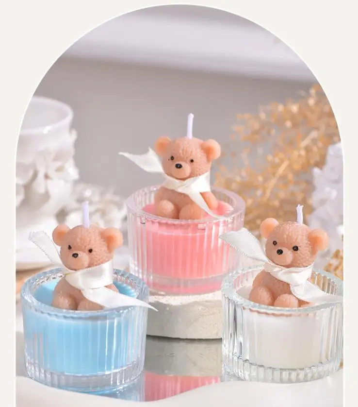 

KUB1UF3RNO Custom Glass Cup Halloween-Themed Scented Candle Handmade Atmosphere Home Decor