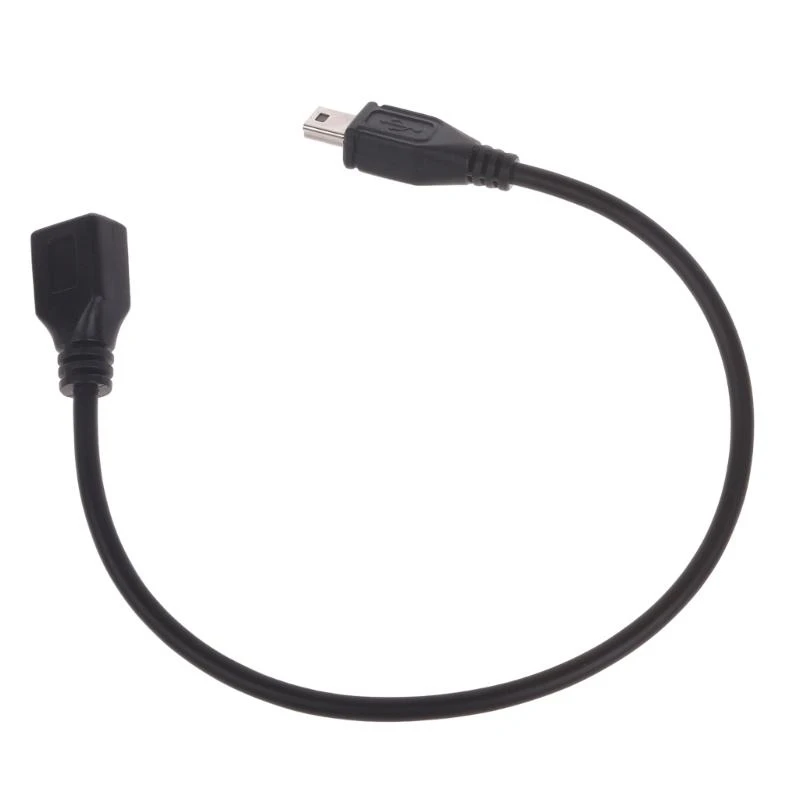 L41E Micro USB Female to Mini USB Male Extension Cable Charging Cable Data Sync Cord