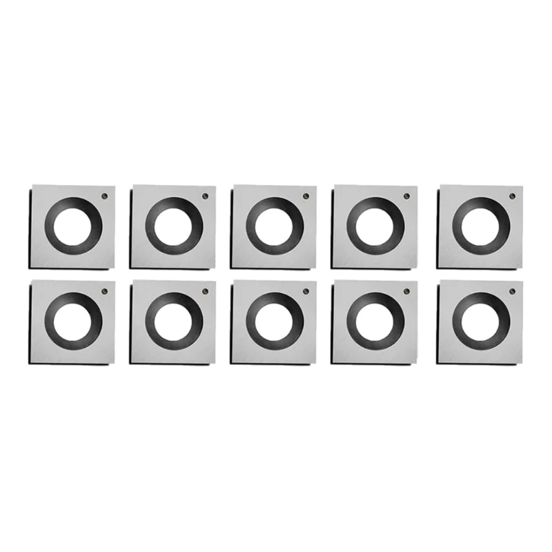 

Твердосплавные вставки, 10 шт., 14,3x14,3x2 мм, 50°, квадратные углы, фреза для токарного станка по дереву, токарный инструмент