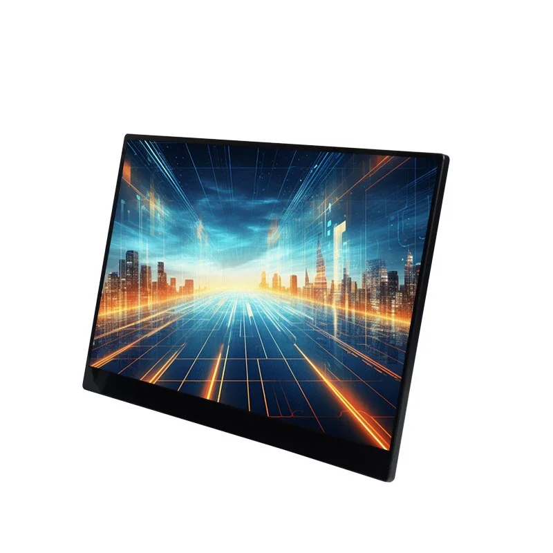 2026 New Portable Monitor 15.6 Inch FHD 1080P USB C Gaming Ultra-Slim IPS Touch Screen Display W/Smart Cover & Speakers,HDR Plug