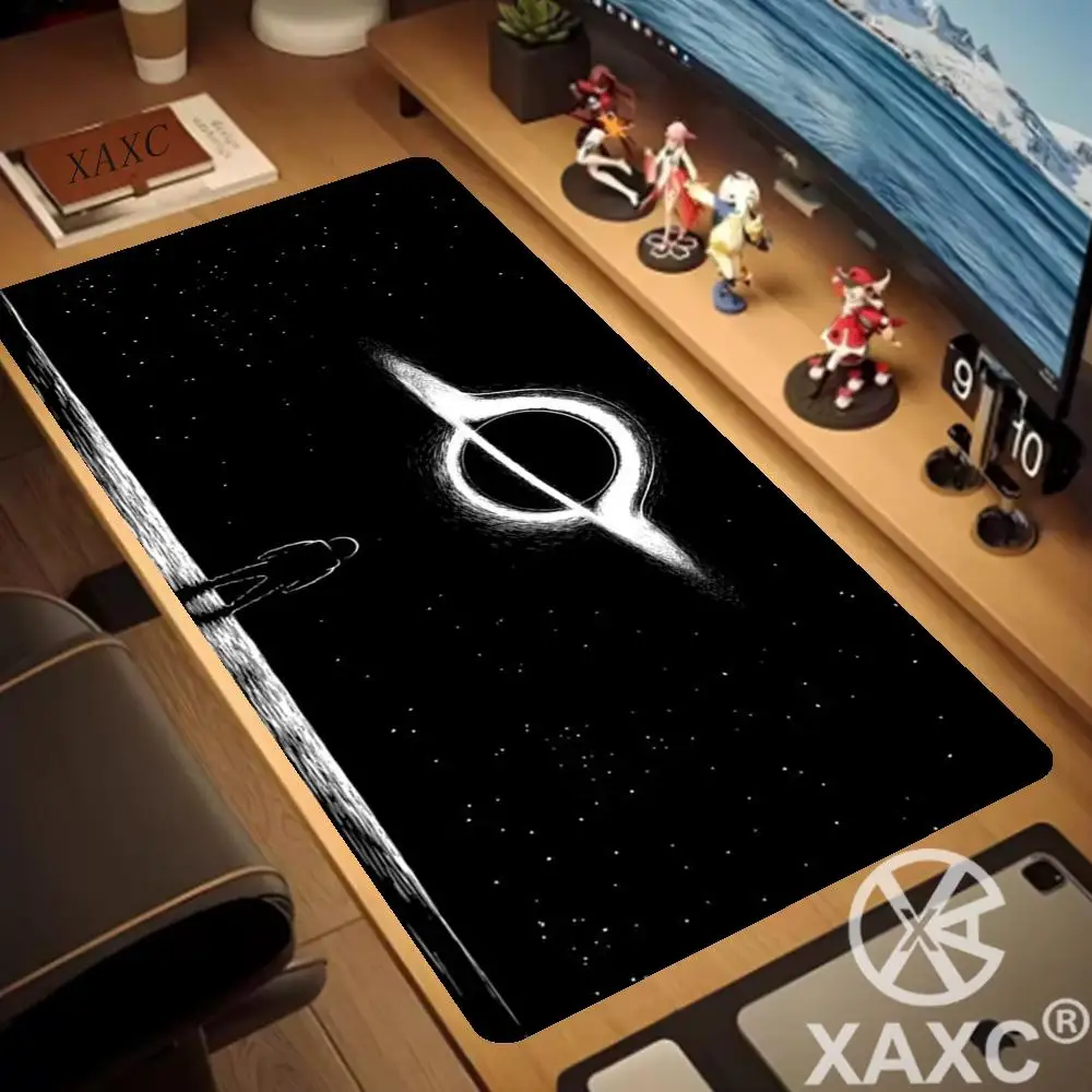 Astronaut Printing Black Pattern Keyboard Mat Rubber Non-slip XAXC Pc Gaming Accessories Mouse Pad Office Carpet XL Mausepad