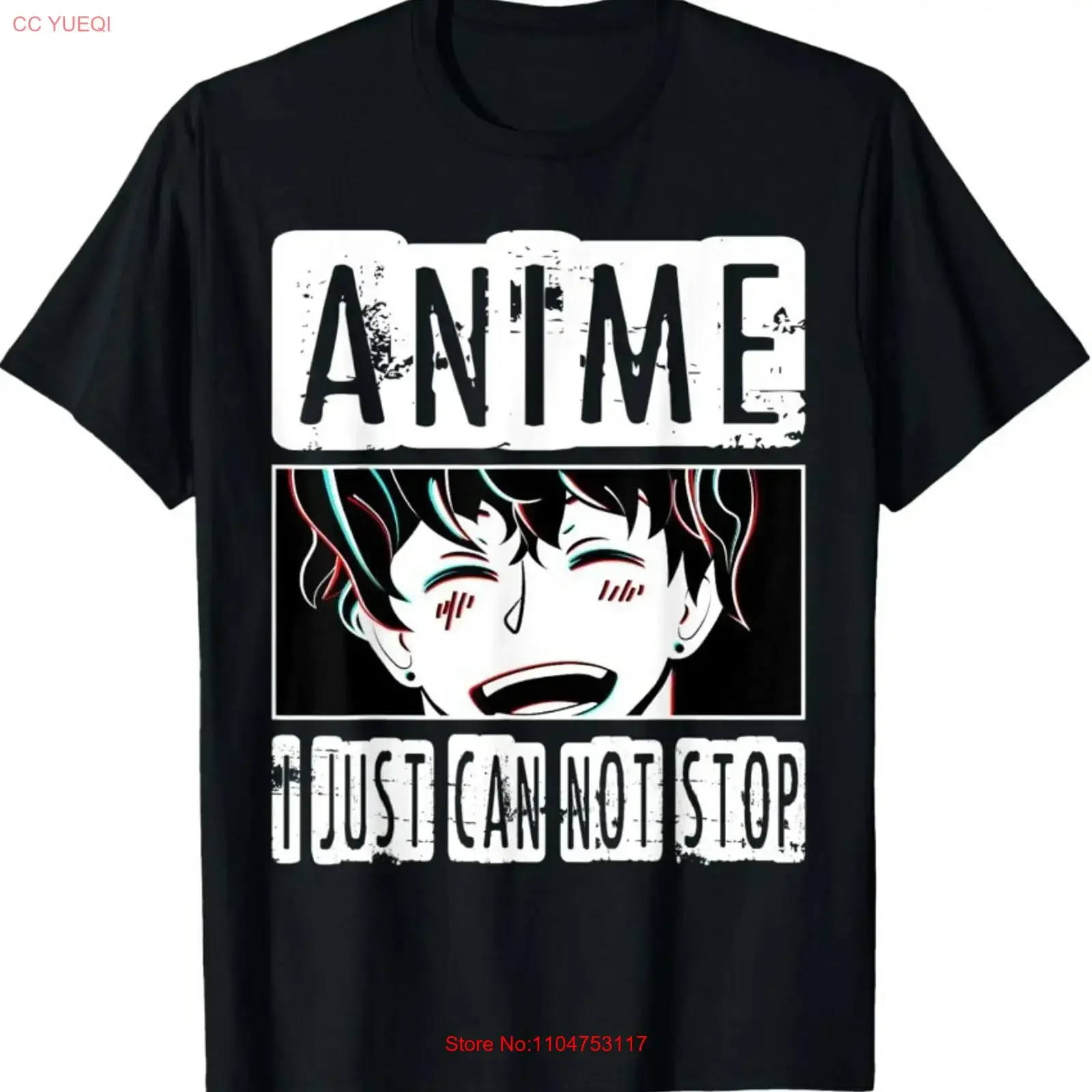 Camiseta Anime I Just Can't Stop T Shirt para Amigo, Tallas S-4XL, Estilo Vintage Lavado, Transpirable, Cómoda, Gráfica, Streetwear, Moda Masculina