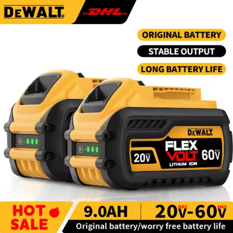 

20V/60V Dewalt tool Battery, 2Ah/5Ah/6Ah/9Ah Rechargeable Lithium Ion Battery, for Dewalt Power Tool Replacement Battery