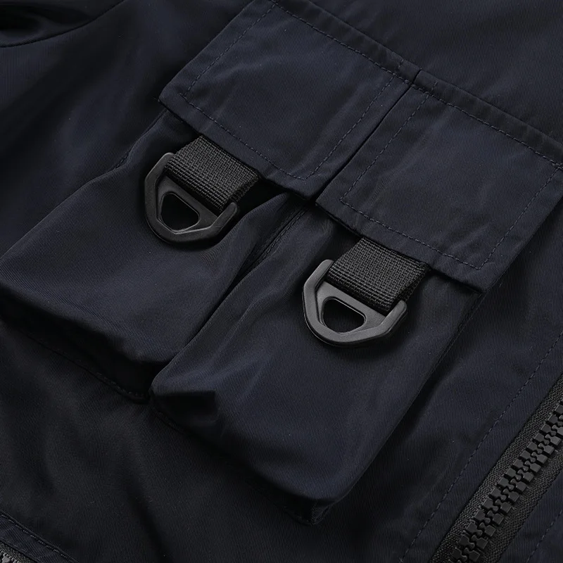 Bomber jacket men's baseball suit function multi-pocket jacket trend three anti - charge jacket tooling