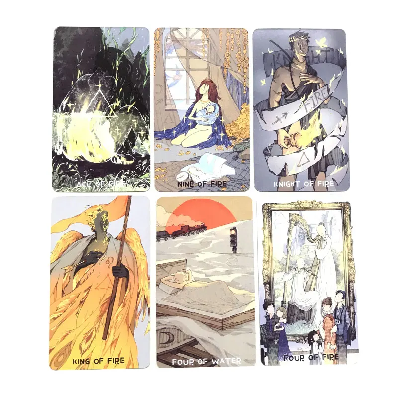 Hot Sale Monsoone Tarot Oracle Card Fate Divination Prophecy Card Family Party Game Tarot 80 Card Deck PDF Guide