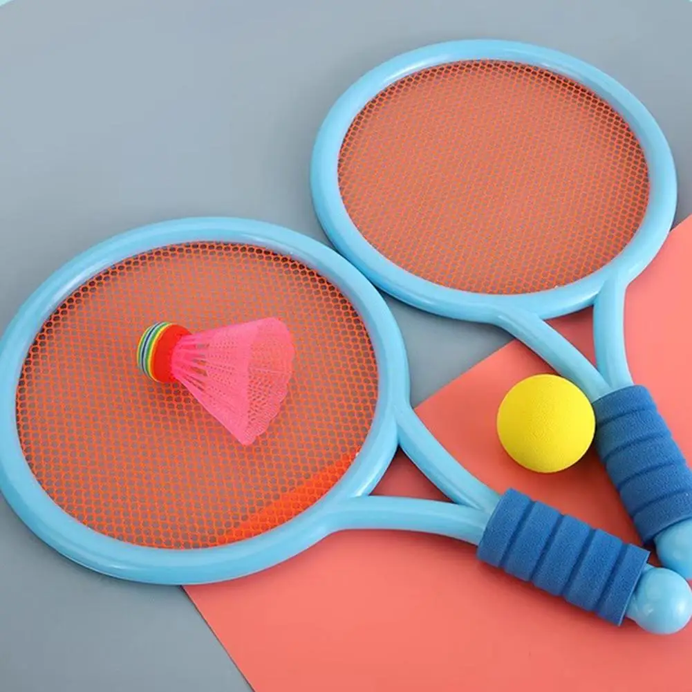 Tennis Badminton Racket Plastic Bracket Rackets with Ball for Children Parent-Child Outdoor Badminton Rackets Badminton Toy M1O3