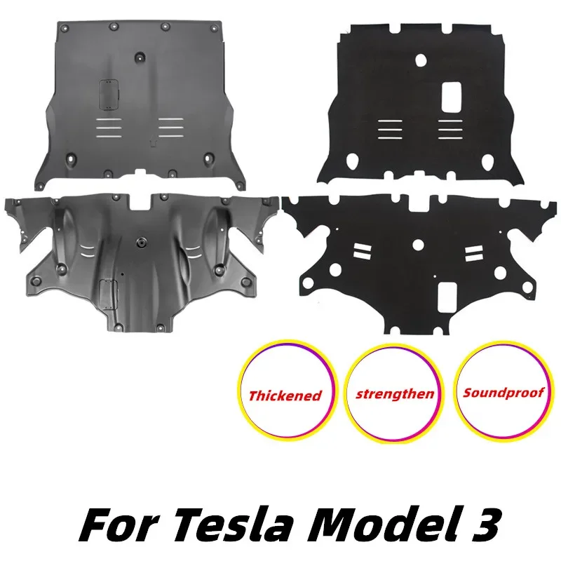 Piastra di protezione del motore adatta per protezioni Tesla Model 3 Y Accessori per dispositivi in acciaio al manganese