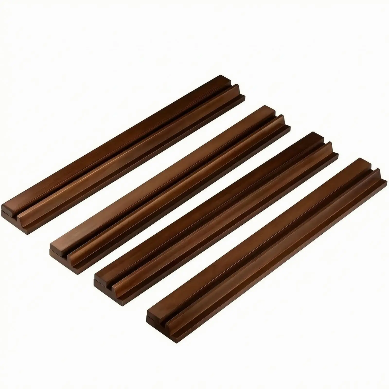 Solid Wood Mahjong Tile Rack for Mahjong Set Full Size Accessory Holder for Sorting Tiles During Mahjong Table Game Sessions