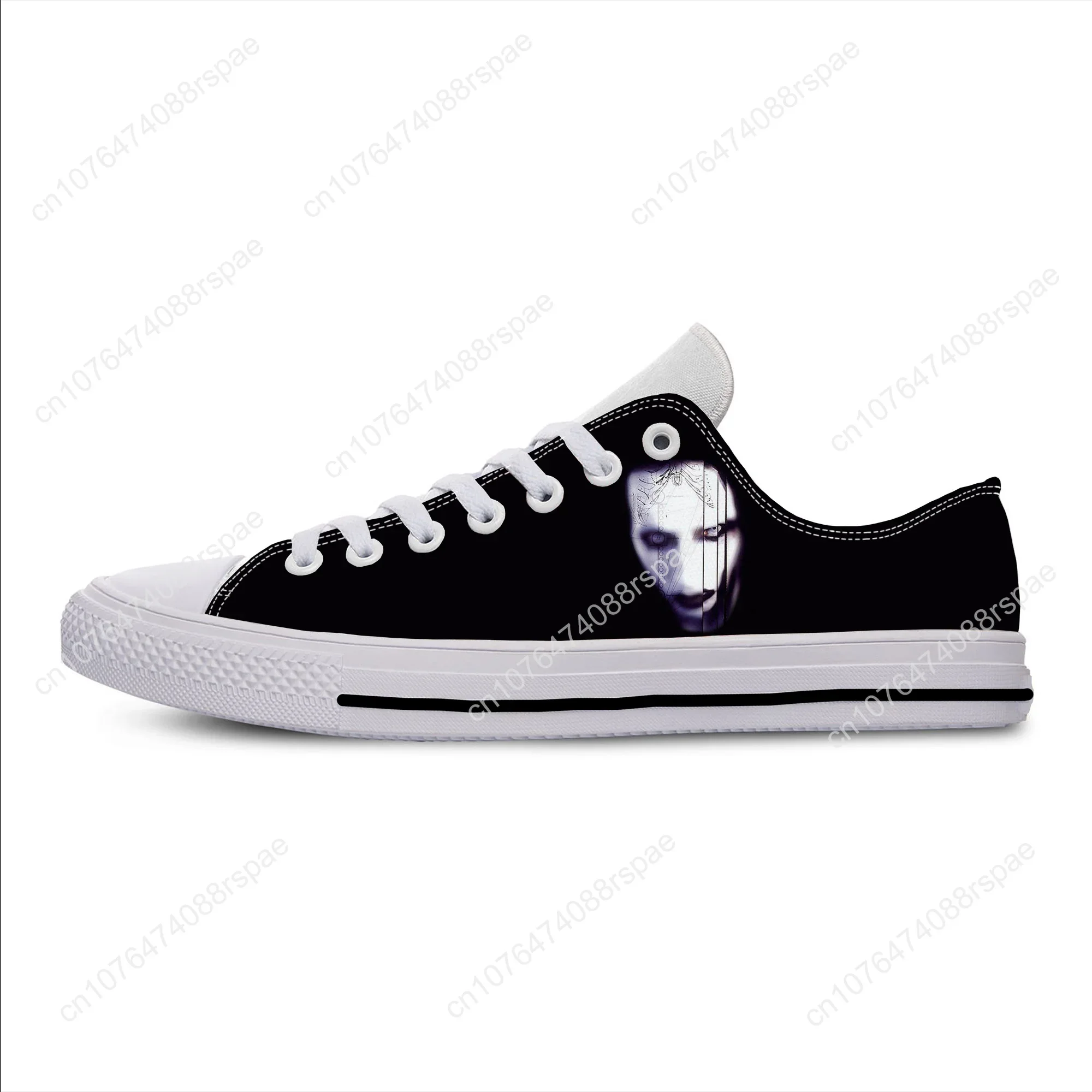 Hot Rock Band Muziek Zangeres Marilyn Manson Cool Casual Schoenen Lage Top Lichtgewicht Ademende Heren Dames Sneakers Nieuwste Boardschoenen