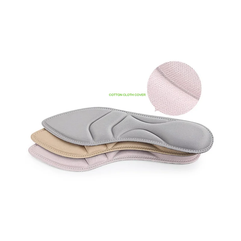 Plantilla de tacones altos para mujer, amortiguadora y absorbente de sudor, amortiguación fina, tacones altos, almohadilla puntiaguda antidolor