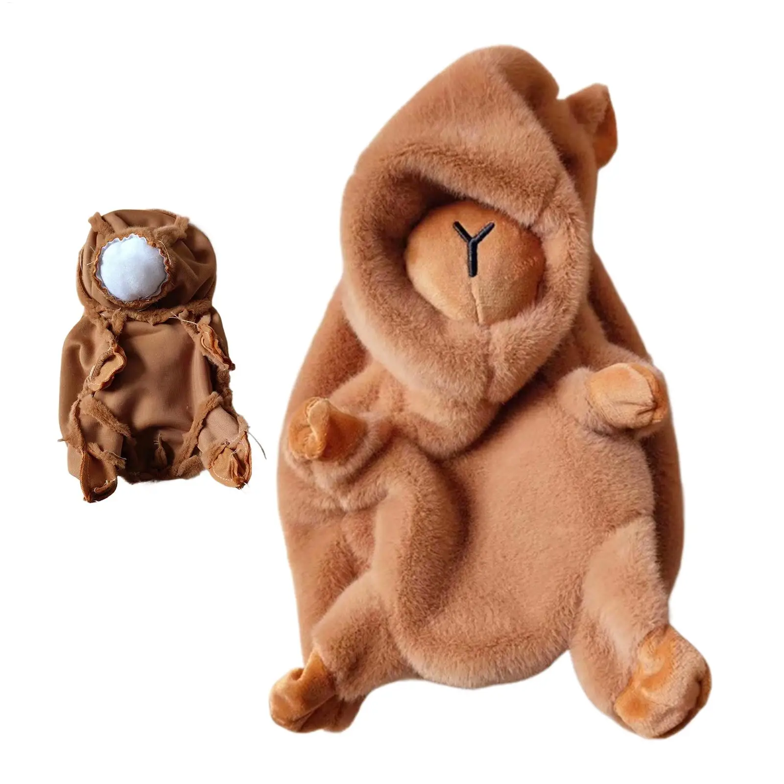 Capybara Plush Animal Capybara Outer Cover Animal Toy Shell Handcraft Soft Doll Making Supplies For Women Teens Adults Kids