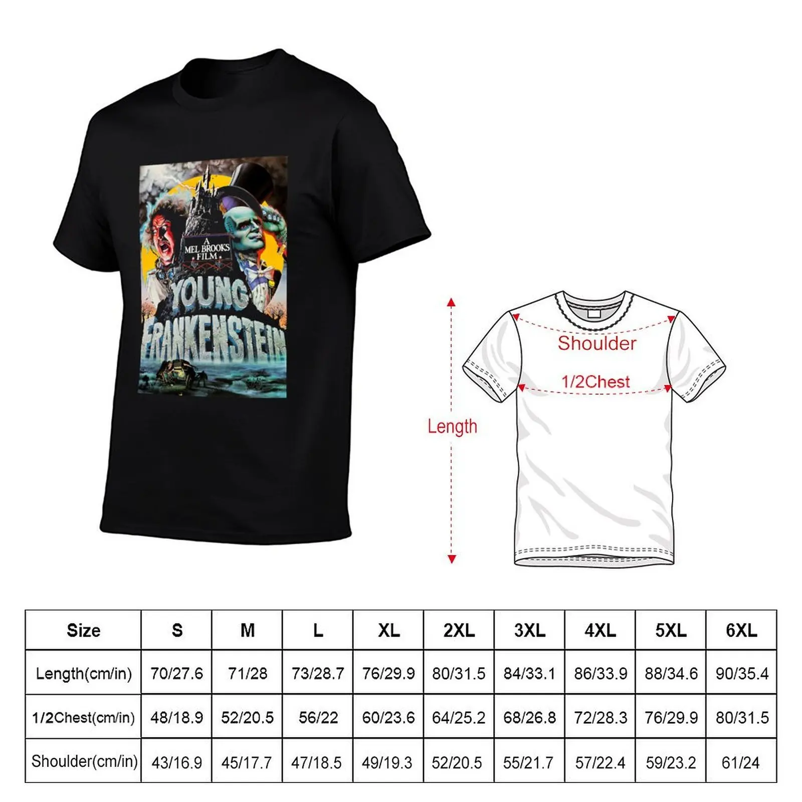 Gift For Men Young Frankenstein Original Artwork Gift Movie Fans T-Shirt Lightweight Basic Short Sleeve Shirt