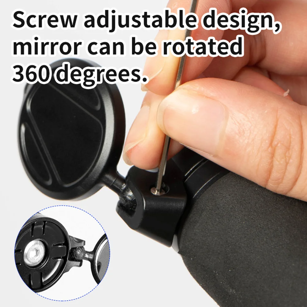 دراجة مرآة الرؤية الخلفية المقود المضادة للوهج رؤيات محدبة الدراجات المرايا لملحقات الدراجة الطريق الجبلية قابل للتعديل العالمي