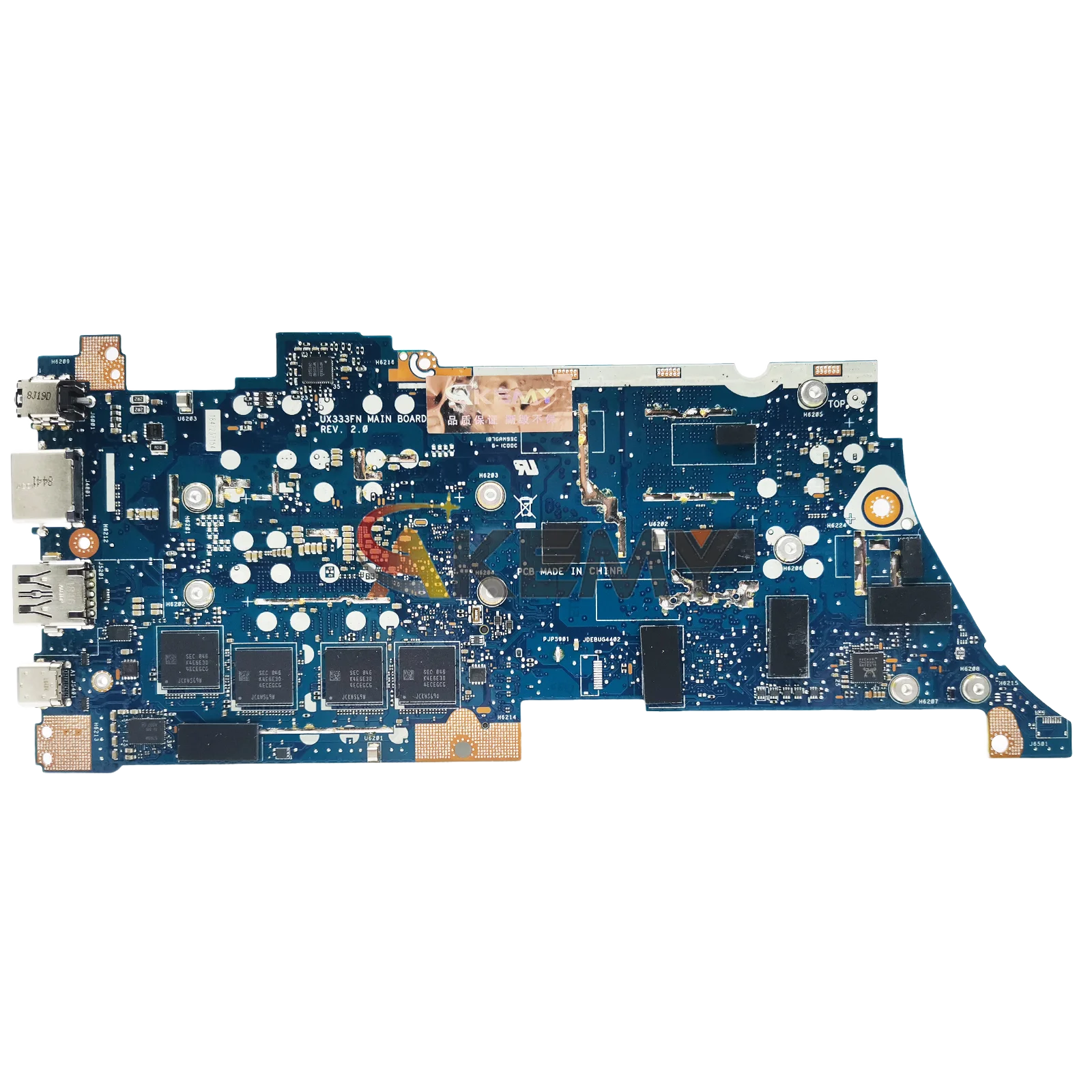 UX333FN Laptop Motherboard For ASUS ZenBook U3300F BX333F RX333F UX333F UX333FN Mainboard With I3 I5 I7 CPU 100% tests OK stk