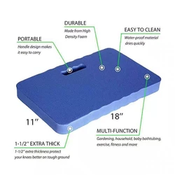 Wysoka gruba podkładka mata do klękania gęstość poduszka z pianki wodoodporna ogrodowa Kneeler podłoga ochrona jogi garaż miękki sport przeciwpoślizgowy