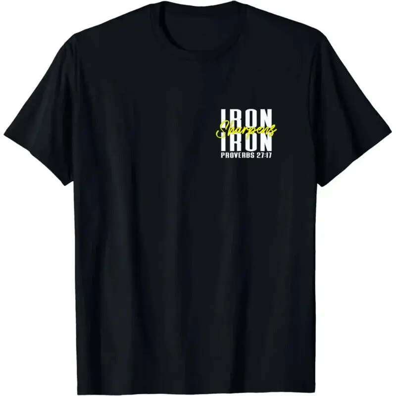 Iron Sharpens Iron Proverbs 27:17 T-Shirt  Graphic T Shirts  Streetwear  T Shirt