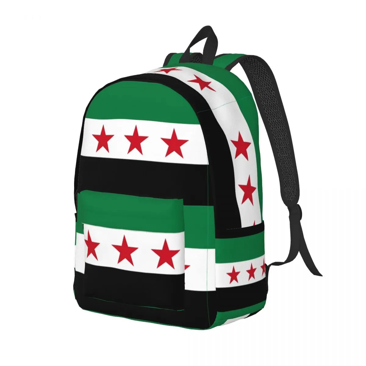 NEW FLAG OF SYRIA Backpack for Men Women Teenage High School Hiking Travel Daypack College Canvas Bags with Pocket