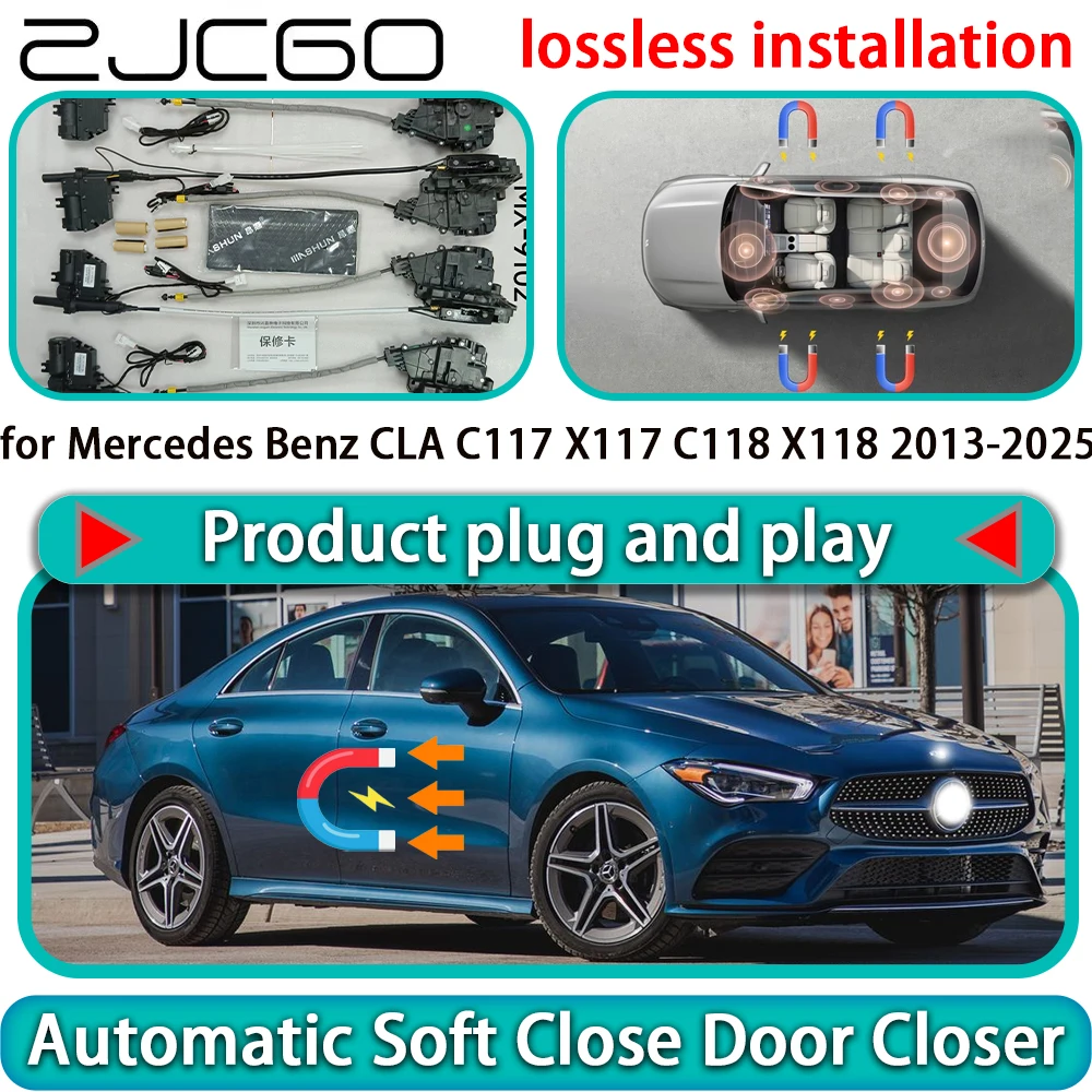 

Комплект доводчиков дверей OEM для Mercedes-Benz CLA C117 X117 C118 X118 2013-2025: автоматическое мягкое закрывание, электропривод замка, система помощи при закрывании дверей